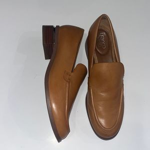 Franco Sarto Tan Leather Loafers